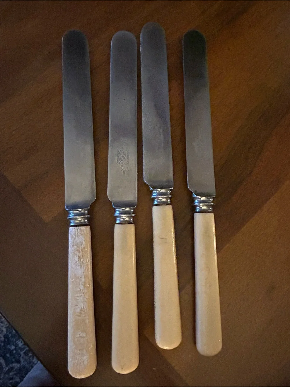 Robert F. Mosley Sheffield Set of 4 Dinner Knives Rusnorstain